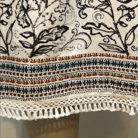 OFF SHOULDER IVORY BOHO STYLE DRESS - Picture 6 of 8